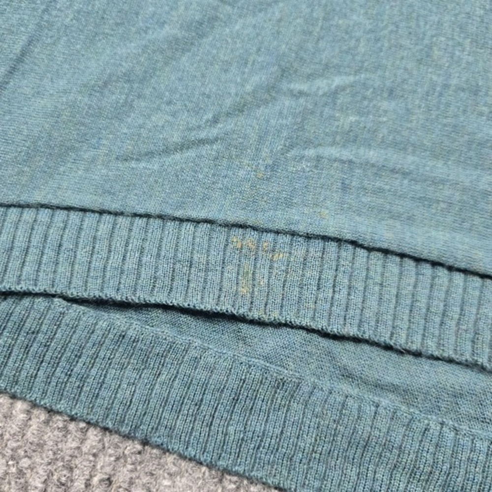 Eileen Fisher Sweater Pullover Womens Medium Green 100% Merino Wool Dolman - Picture 5 of 9